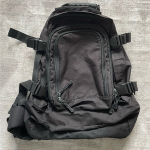 Black Unisex Backpack Military Code Alpha for Hiking/Camping/Travel